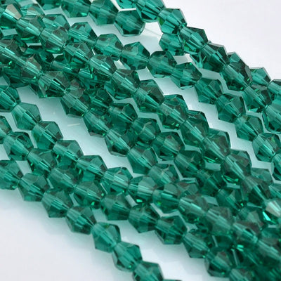 1 Strand of 3mm Glass Bicones ~  Sea Green ~ approx. 125 beads