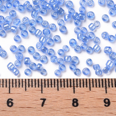 2mm Seed Beads ~ 20g ~ Lustred Cornflower Blue