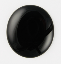 Black Onyx Gemstone Cabochon ~ 18x13mm