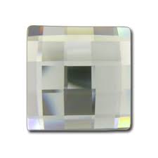 Swarovski Chessboard Flat Back ~ 10mm ~ Black Diamond