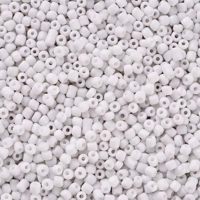 3mm Seed Beads ~ 20g ~ White