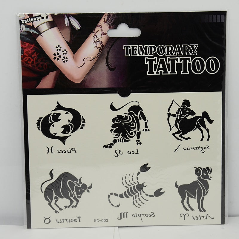 Temporary Tattoo Stickers ~ Star Signs