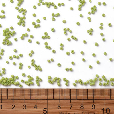 2mm Seed Beads ~ 20g ~ Opaque Spring Green