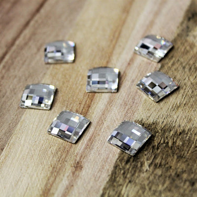 Swarovski Chessboard Flat Back ~ 10mm ~ Crystal