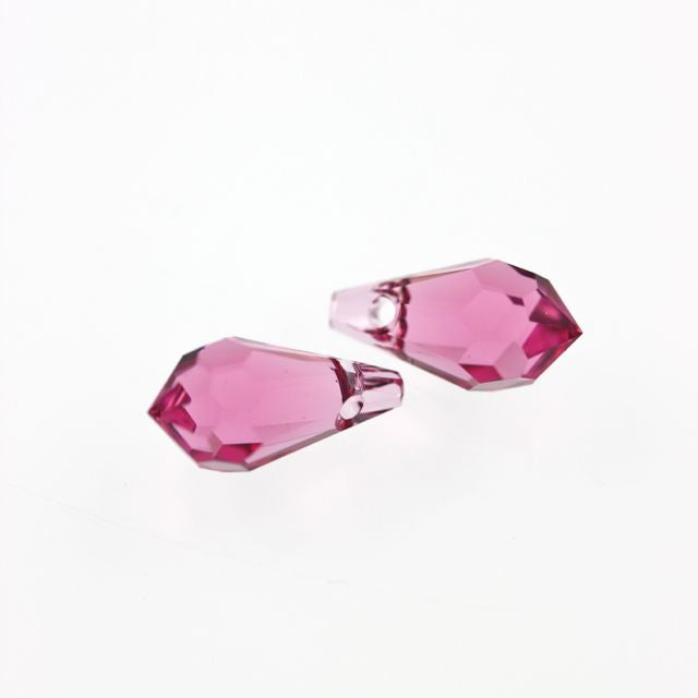 Swarovski Crystal Drop ~ 11.5mm ~ Rose