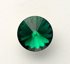 Swarovski Crystal Round Rivoli Stone ~ 12mm ~ Emerald