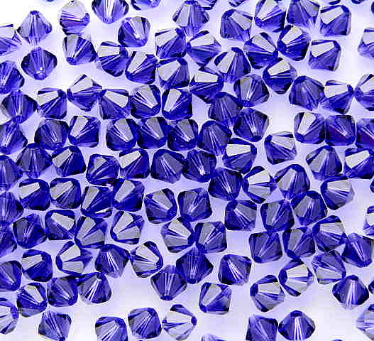 1 Swarovski 6mm Bicone ~ Purple Velvet