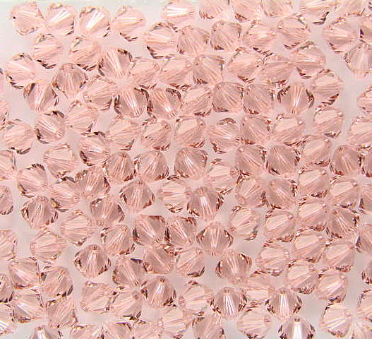 1 Swarovski 6mm Bicone ~ Vintage Rose