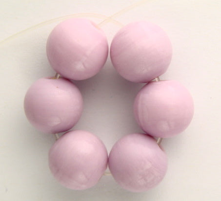 20 x Round Glass Beads ~ 12mm ~ Candy Pink