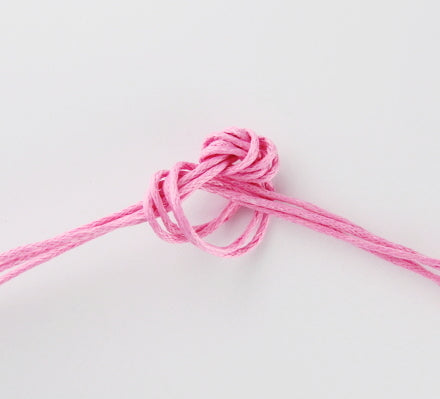 Pink Cotton Waxed Cord ~ 1mm ~ 1 Metre