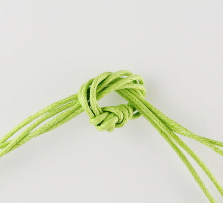Light Green Cotton Waxed Cord ~ 1mm ~ 1 Metre