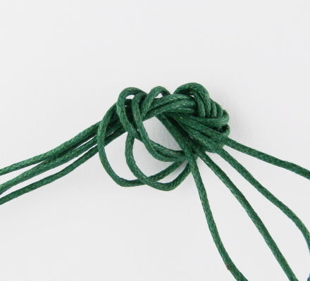 Dark Green Cotton Waxed Cord ~ 1mm ~ 1 Metre