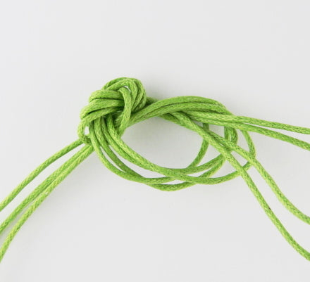 Green Cotton Waxed Cord ~ 1mm ~ 1 Metre