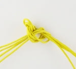 Yellow Cotton Waxed Cord ~ 1mm ~ 1 Metre