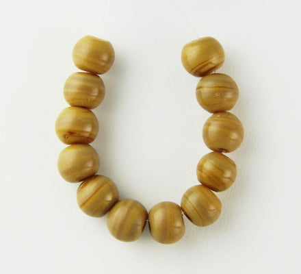 150 x Round Glass Beads ~ 4mm ~ Caramel