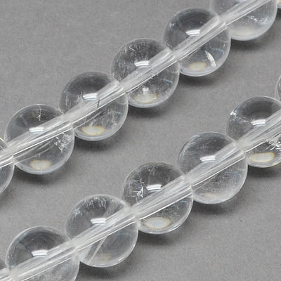 1 Strand x Natural Clear Crystal Beads ~ 8mm ~ about 53  pcs-strand
