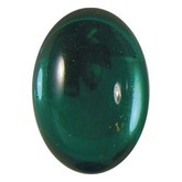 Glass Cabochon ~ Emerald ~ 10x8mm