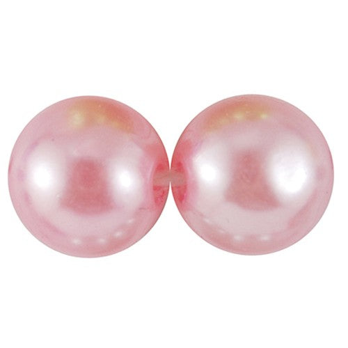 2 x Chunky Acrylic Round Pearls ~ 30mm ~ Rose