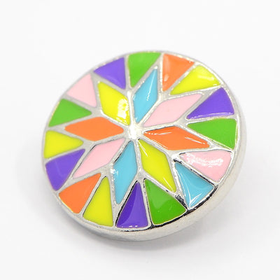 Metal Snap Button ~ Colourful ~ 20mm