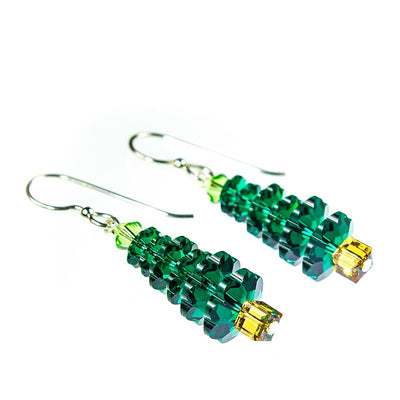Xmas Earring Kit ~ Christmas Trees ~ Emerald