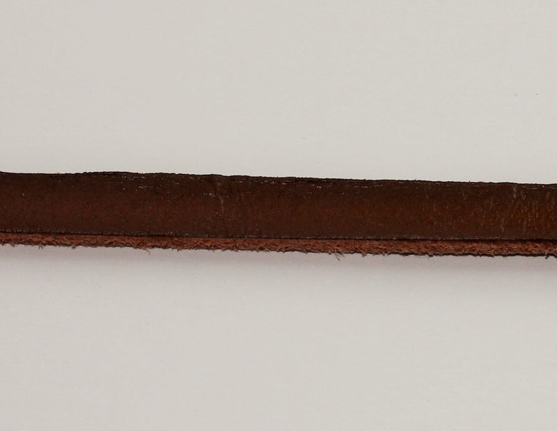 1 Meter of Cowhide Leather Cord ~ Brown ~ 6mm wide