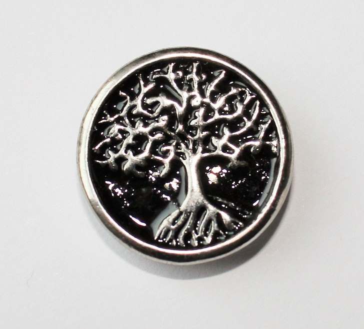 Metal Snap Button ~ 20mm ~ Tree of Life