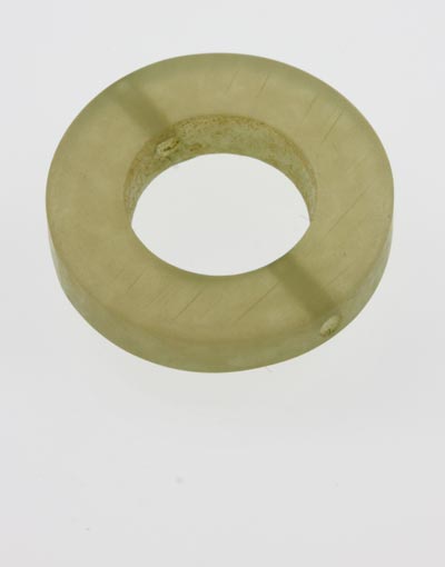 10 x Resin Ring Beads ~ Grey Peridot