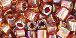 TOHO 4mm Cube Beads ~ 10g Trans-Rainbow Smoky Topaz