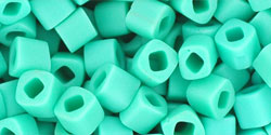 TOHO 4mm Cube Beads ~ 10g Opaque-Frosted Turquoise