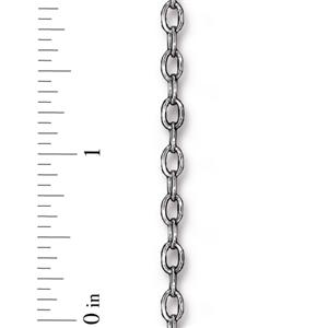 TierraCast Brass Cable Chain ~ 6 x 4mm ~ Antique Silver ~ Sold per inch
